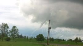Tornado touches down in Cambridgeshire field