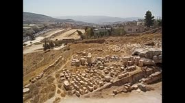 Jordania. Jordan. Jerash. Gerasa (4) Views from the top of Zeus temple. Forum, cardo maximus. 2016