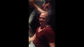 Head rubbing till smoke appears