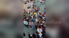 Newsflare Edit - 20 on 2 Fight at Calgary Stampede (Aerial View)