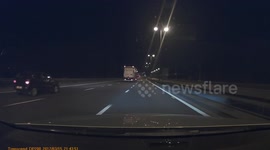 M6 Crash with Stobart Lorry - Forward View