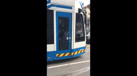Tram derailed in amsterdam