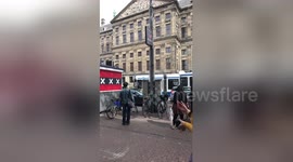 Newsflare Edit - Tram derailed in Amsterdam
