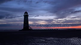 Talacre Lighthouse Sunrise Timelapse