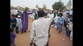 Sudan. Khartoum. Omdurman. Halgt Zikr. Hamed el Nil Mosque. 2016 (9) Fall. Religious ceremony