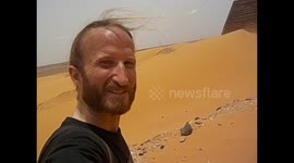 Sudan. Meroe sites. Pirámides. Begrawiya. 2016 (1) Exteriores y desierto. Pyramids and desert