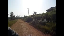 Uganda. Crater Lakes (6) Motorbike Bodaboda a Fort Portal. 2016