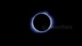 2017 Total Solar Eclipse Time Lapse with Diamond Ring Ending