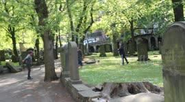 Scottish Fight in Cemetery