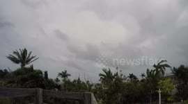 TimeLapse Clouds & Rain Hurricane Irma Friday Afternoon Nassau Bahamas