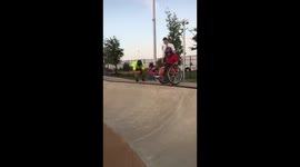 Woman with Cerebral palsy drops in at a Skatepark