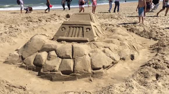 Off Road Jeep Sand Sculpture for 39th Annual Contest