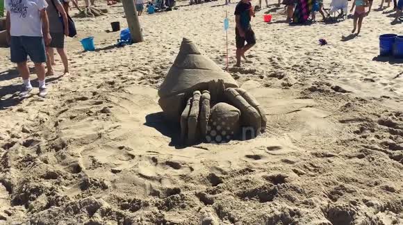 Hermit Crab Sand Sculpture for 39th Annual Contest