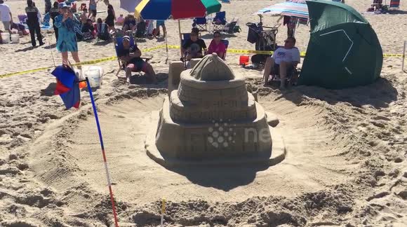 September 11 Memorial Sand Sculpture for 39th Annual Contest