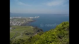 South Korea. Corea del Sur. Jeju island. Seongsan Illchulbong Peak. Climbing views. 2015