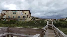 Hurricane Irma ravages residential area in Florida