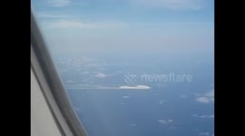 Maldives. Maldivas. Male. Atoll views, taking off from Hulhule. Airplane. 2015