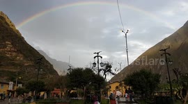 Rainbow at ollantaytambo Peru