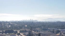 Hazy Vancouver BC forrest fires 2017