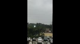 Hurricane Irma power lines sparking