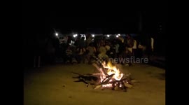 Seychelles 1. Beau Vallon (3) Fiesta, party, hoguera, bonfire, percussion, songs and dancing. 2015