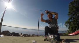 YouTuber gives tutorial on how to drone fish