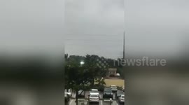 Newsflare Edit - Hurricane Irma power lines sparking