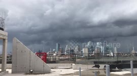 Storm Rolling In Over London City