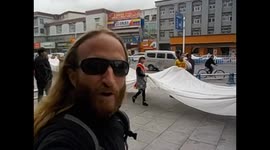 Tibet. Lhasa IV. (2) Weeding dress costume with infinte long tail. 2015