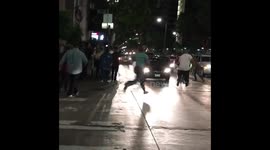 Los Angeles downtown fight
