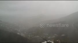 Hurricane Maria affecting The British Virgin Islands