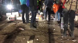 Volunteers search for suvivors after big earthquake in Mexico