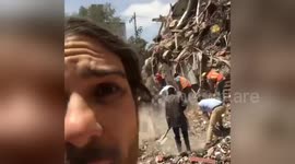 Brazilian model helps rescuing victims of quake in Mexico