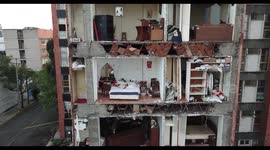 Drone footage captures Mexico City earthquake damage