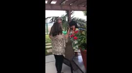 Heart transplant recipient meets mother of donor on the donors birthday.