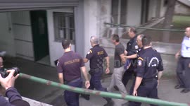 Bitcoin fraud suspect Alexander Vinnik arrives at Thessaloniki court