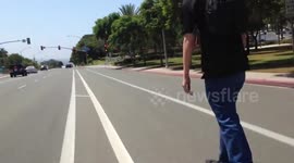 Downhill Skating - Do Not Try !