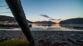 Norway rocky seashore timelapse