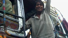 Short Pictorial Film On Mini Bus Drivers and Conductors In Karachi, Pakistan.