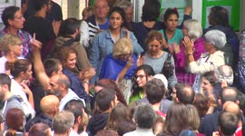 First voters leave the headquarters