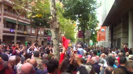 Canticles we want to vote in front of the police