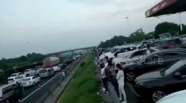 Start of holidays in China brings traffic misery to thousands