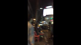 Husband gets an ear-bashing from his wife in red-light district