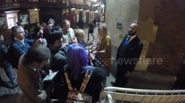 Sienna Miller Departs Theater With An Interesting Shirt 