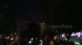 Catalan residents protest police crackdown