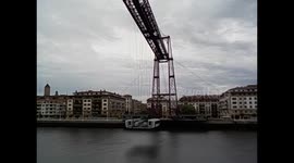Spain. España. Euskadi. Bilbao-Portugalete. Bridge. Puente de Bizkaia, vista de abajo, narrado. 2015 (2)