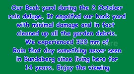 Our Back yard Flood Bundaberg Queensland 2017