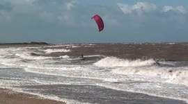 Fleetwood kite surfing
