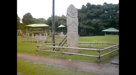 Colombia. San Agustín. Parque arqueológico. Mesita B. La partera y tumbas. 2014 Archaeological park. Tombs.