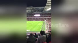 Newsflare Edit - Loudest cheer of the game goes to a paper aeroplane... ???? #ENGSLO https://t.co/2jpClhxqRU